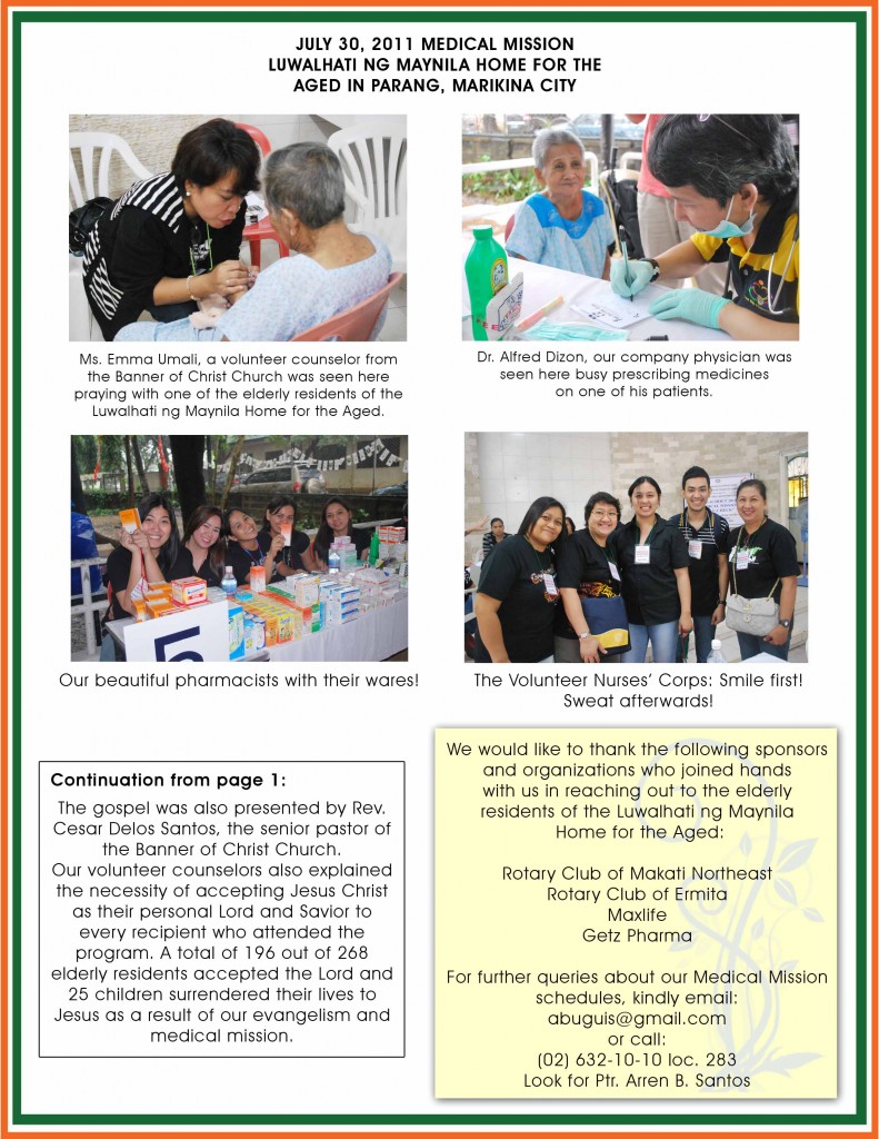 MEDMISSION-JULY 30 2011 2ND